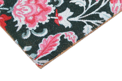 Zerbino Floreale in Fibra di Cocco Naturale 75x40cm - Resistente e Sostenibile - CarpetLiving