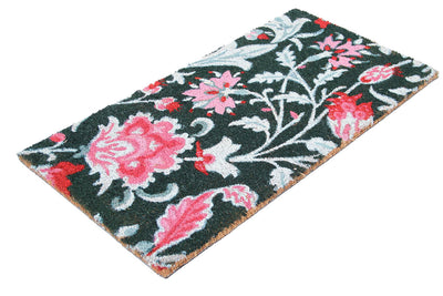 Zerbino Floreale in Fibra di Cocco Naturale 75x40cm - Resistente e Sostenibile - CarpetLiving