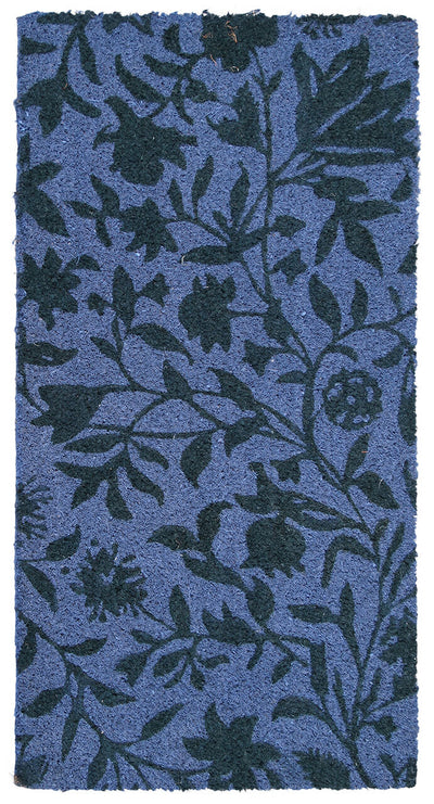 Zerbino Moderno Blu in Fibra di Cocco Naturale 75x40cm - Resistente e Sostenibile - CarpetLiving