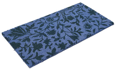 Zerbino Moderno Blu in Fibra di Cocco Naturale 75x40cm - Resistente e Sostenibile - CarpetLiving
