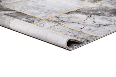 Tappeto Moderno Carrara A - Effetto Marmo - Antiscivolo | Ideale per Soggiorno, Camera da Letto, Sala da Pranzo - CarpetLiving