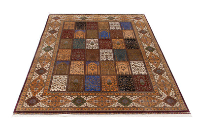 Tappeto Stile Orientale Qoum Shah - Effetto Seta - Disegno Classico - Multicolore - CarpetLiving