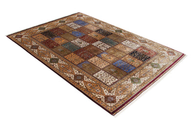 Tappeto Stile Orientale Qoum Shah - Effetto Seta - Disegno Classico - Multicolore - CarpetLiving