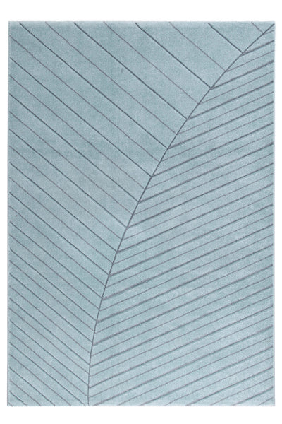 Tappeto Moderno Handcarved Blu - Antiscivolo | Ideale per Soggiorno, Camera da letto, Sala da Pranzo - CarpetLiving
