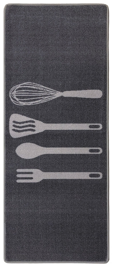 Tappeto CUCINA Classic B - Antiscivolo - Design Moderno Posate - CarpetLiving