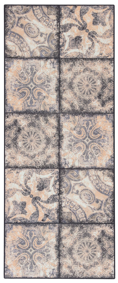 Tappeto per la Cucina in Vinile - Antiscivolo - Made in Italy - VISTA AZULEJ 02 - CarpetLiving