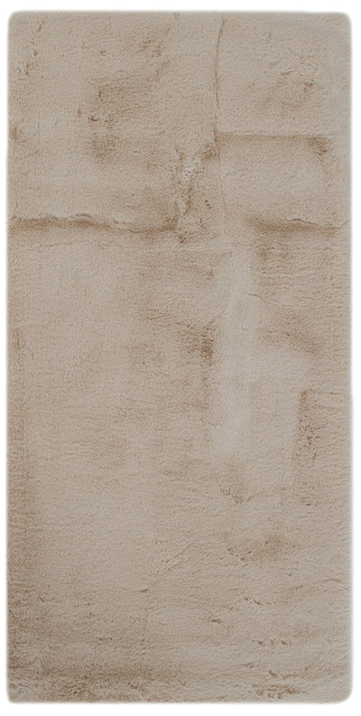 Tappeto vellutato Touch Beige effetto pelliccia - CarpetLiving