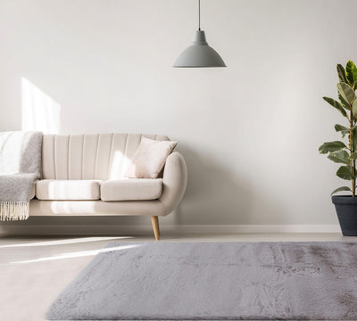 Tappeto moderno Touch Silver velluto antiscivolo - CarpetLiving