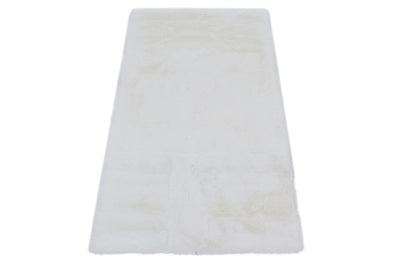 Tappeto Touch White bianco tinta unita in vello spesso e morbido – termoisolante - CarpetLiving