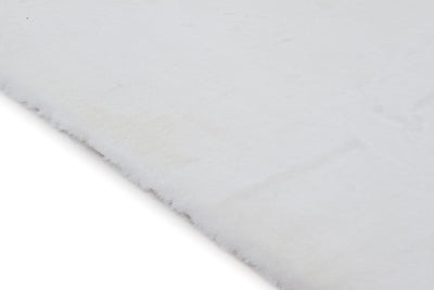 Tappeto Touch White bianco tinta unita in vello spesso e morbido – termoisolante - CarpetLiving