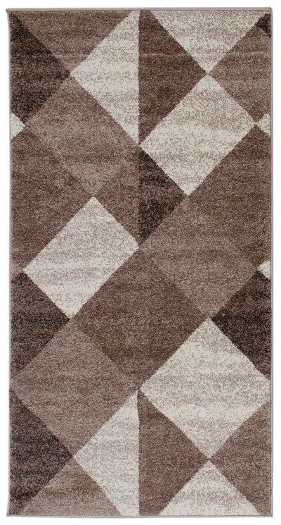 Tappeto geometrico Soave Soft Reverse Brown - toni caldi - CarpetLiving