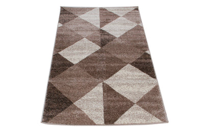 Tappeto geometrico Soave Soft Reverse Brown - toni caldi - CarpetLiving