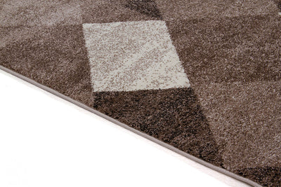 Tappeto geometrico Soave Soft Reverse Brown - toni caldi - CarpetLiving