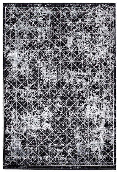Tappeto Moderno Premium - KENNEDY E GREY BLACK - Grigio, Nero - Design Contemporaneo - CarpetLiving
