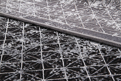 Tappeto Moderno Premium - KENNEDY E GREY BLACK - Grigio, Nero - Design Contemporaneo - CarpetLiving