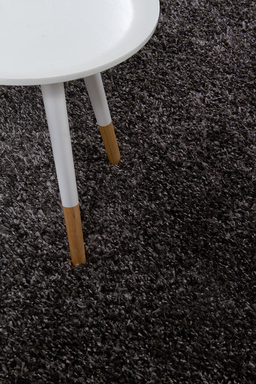 Tappeto Shaggy Boston Grigio scuro - Tinta Unita - Morbido e Resistente | Ideale per ogni ambiente