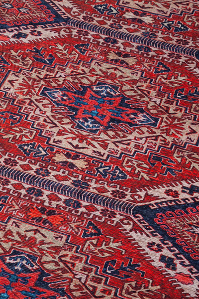 Tappeto Oasis D in Poliestere e Cotone, Disegno Orientale Classico - Morbido, Ideale per Soggiorno e Camera da Letto - CarpetLiving
