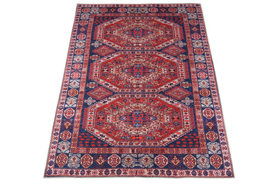 Tappeto Oasis D in Poliestere e Cotone, Disegno Orientale Classico - Morbido, Ideale per Soggiorno e Camera da Letto - CarpetLiving