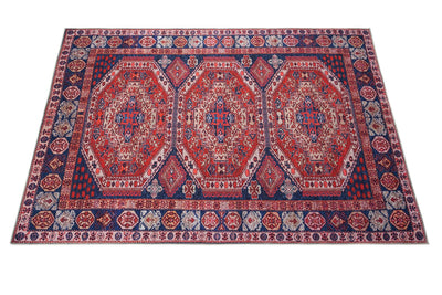 Tappeto Oasis D in Poliestere e Cotone, Disegno Orientale Classico - Morbido, Ideale per Soggiorno e Camera da Letto - CarpetLiving