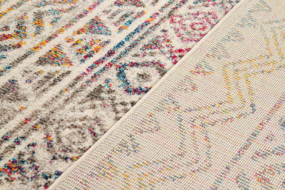 Tappeto Stile Orientale Multicolore Mamoo B - Antiscivolo - Ideale per Soggiorno e Camera da Letto - CarpetLiving