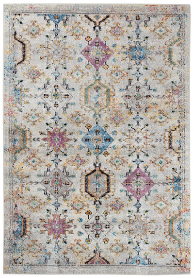 Tappeto Stile Orientale Multicolore Mamoo D - Antiscivolo - Ideale per Soggiorno e Camera da Letto - CarpetLiving