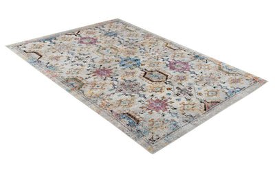 Tappeto Stile Orientale Multicolore Mamoo D - Antiscivolo - Ideale per Soggiorno e Camera da Letto - CarpetLiving