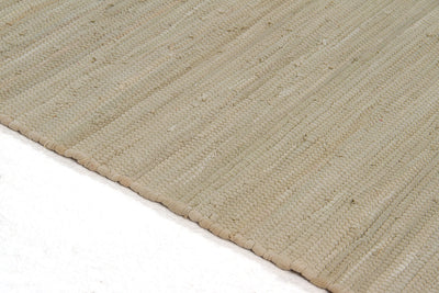 Tappeto Abano Verde Oliva in Cotone - Lavabile in Lavatrice - Ideale per Bagno o Cucina - CarpetLiving