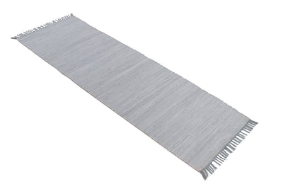 Tappeto Abano Grigio Sky in Cotone - Lavabile in Lavatrice - Ideale per Bagno o Cucina - CarpetLiving