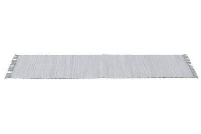 Tappeto Abano Grigio Sky in Cotone - Lavabile in Lavatrice - Ideale per Bagno o Cucina - CarpetLiving