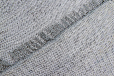 Tappeto Abano Grigio Sky in Cotone - Lavabile in Lavatrice - Ideale per Bagno o Cucina - CarpetLiving