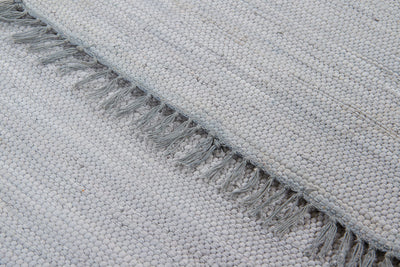 Tappeto Abano Grigio Sky in Cotone - Lavabile in Lavatrice - Ideale per Bagno o Cucina - CarpetLiving