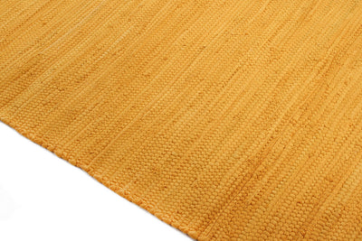 Tappeto Abano Giallo/Oro in Cotone - Lavabile in Lavatrice - Ideale per Bagno o Cucina - CarpetLiving