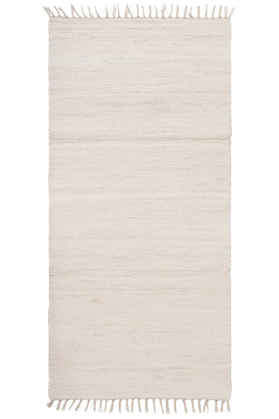 Tappeto Abano Taupe in Cotone - Lavabile in Lavatrice - Ideale per Bagno o Cucina - CarpetLiving