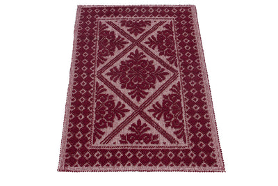 Tappeto Rosso in Cotone Lavabile in Lavatrice - Alghero - Made in Italy | Ideale per Cucina e Bagno - CarpetLiving