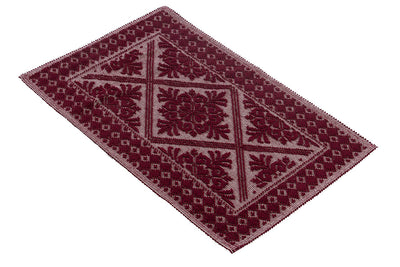 Tappeto Rosso in Cotone Lavabile in Lavatrice - Alghero - Made in Italy | Ideale per Cucina e Bagno - CarpetLiving