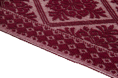 Tappeto Rosso in Cotone Lavabile in Lavatrice - Alghero - Made in Italy | Ideale per Cucina e Bagno - CarpetLiving
