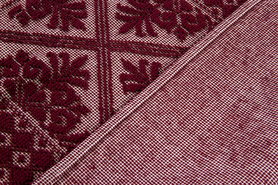 Tappeto Rosso in Cotone Lavabile in Lavatrice - Alghero - Made in Italy | Ideale per Cucina e Bagno - CarpetLiving