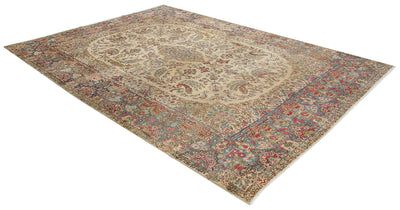 Tappeto Kerman Antico Persiano Autentico | Annodato a Mano 368x263cm - CarpetLiving