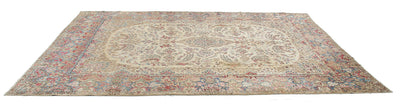 Tappeto Kerman Antico Persiano Autentico | Annodato a Mano 368x263cm - CarpetLiving