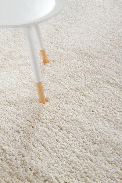Tappeto Shaggy Madison Avorio - Tinta Unita - Design Moderno | Morbido e Resistente - CarpetLiving