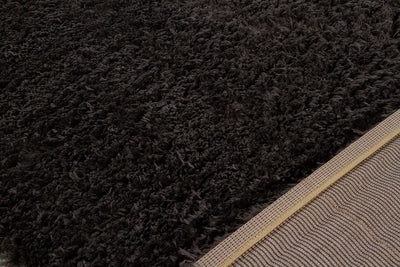 Tappeto Shaggy Madison Marrone Scuro - Tinta Unita - Design Moderno | Morbido e Resistente - CarpetLiving