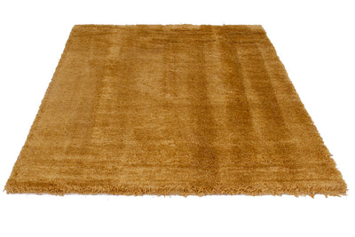 Tappeto Shaggy Madison Oro Giallo - Tinta Unita - Design Moderno | Morbido e Resistente - CarpetLiving