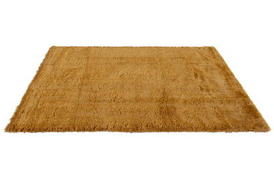 Tappeto Shaggy Madison Oro Giallo - Tinta Unita - Design Moderno | Morbido e Resistente - CarpetLiving
