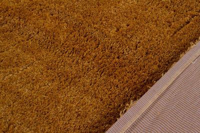 Tappeto Shaggy Madison Oro Giallo - Tinta Unita - Design Moderno | Morbido e Resistente - CarpetLiving