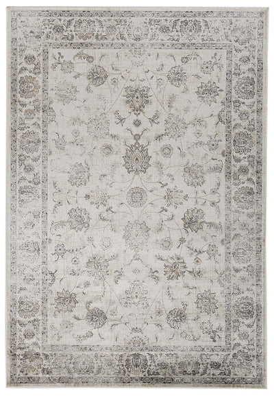 Tappeto Vintage B – Stile Orientale – Avorio e Grigio - CarpetLiving
