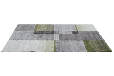 Tappeto moderno Timelapse Grey Green geometrico - CarpetLiving