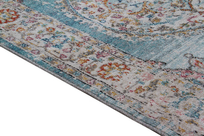 Tappeto da Esterno MAGGIO A - Indoor/Outdoor - Blu Chiaro | Ideale per Terrazze, Balconi, Patio, Verande - CarpetLiving
