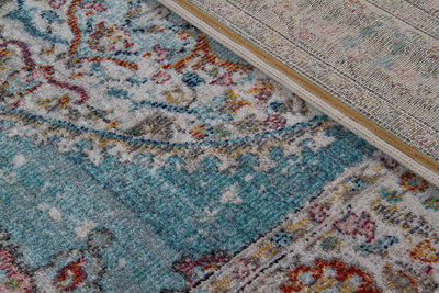 Tappeto da Esterno MAGGIO A - Indoor/Outdoor - Blu Chiaro | Ideale per Terrazze, Balconi, Patio, Verande - CarpetLiving