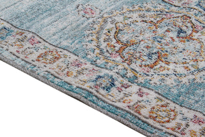 Tappeto da Esterno MAGGIO A - Indoor/Outdoor - Blu Chiaro | Ideale per Terrazze, Balconi, Patio, Verande - CarpetLiving