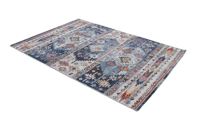 Tappeto da Esterno MAGGIO B - Indoor/Outdoor - Blu Chiaro | Ideale per Terrazze, Balconi, Patio, Verande - CarpetLiving